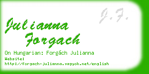 julianna forgach business card